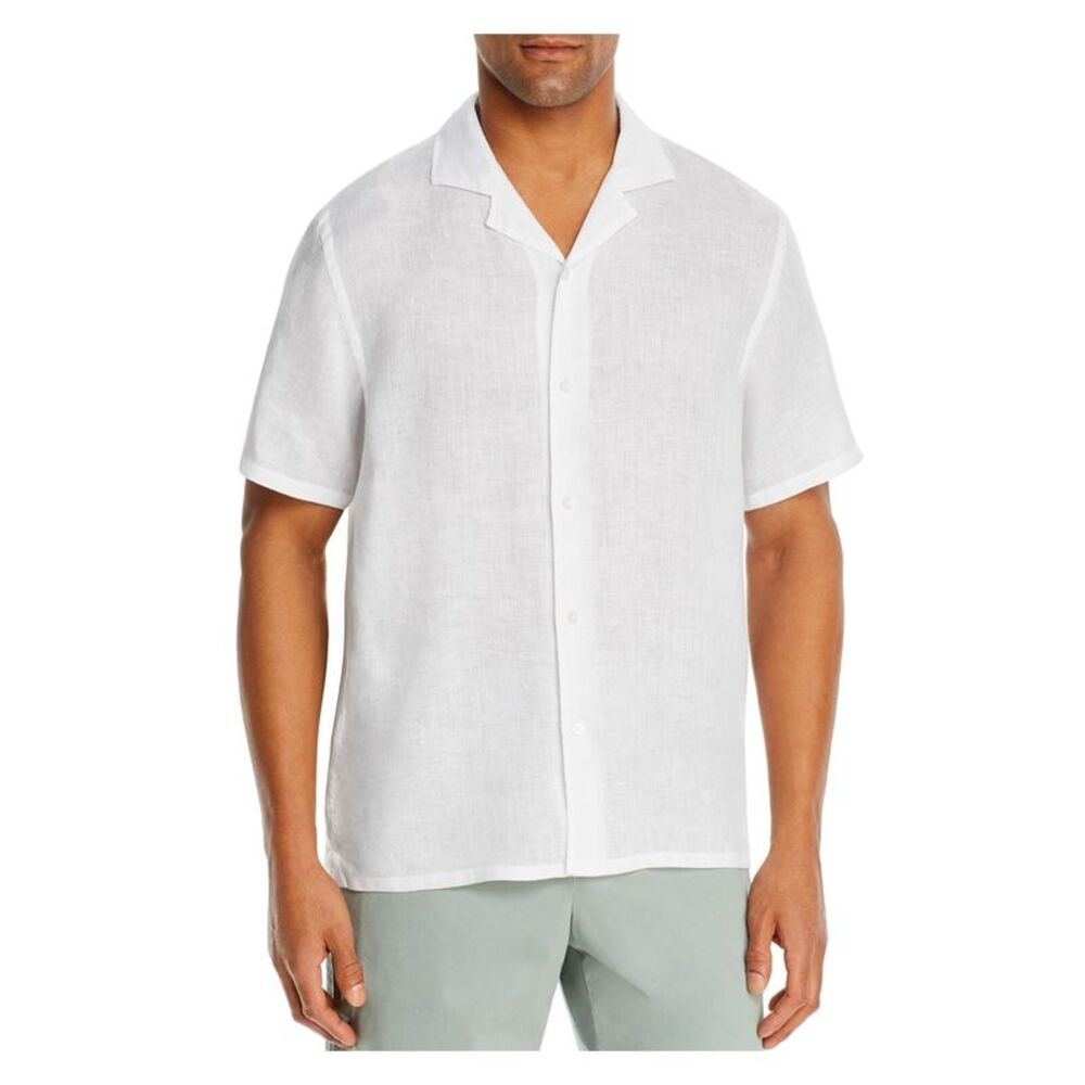NWT The Mens store Mens White Classic Fit Button Down Casual Shirt M